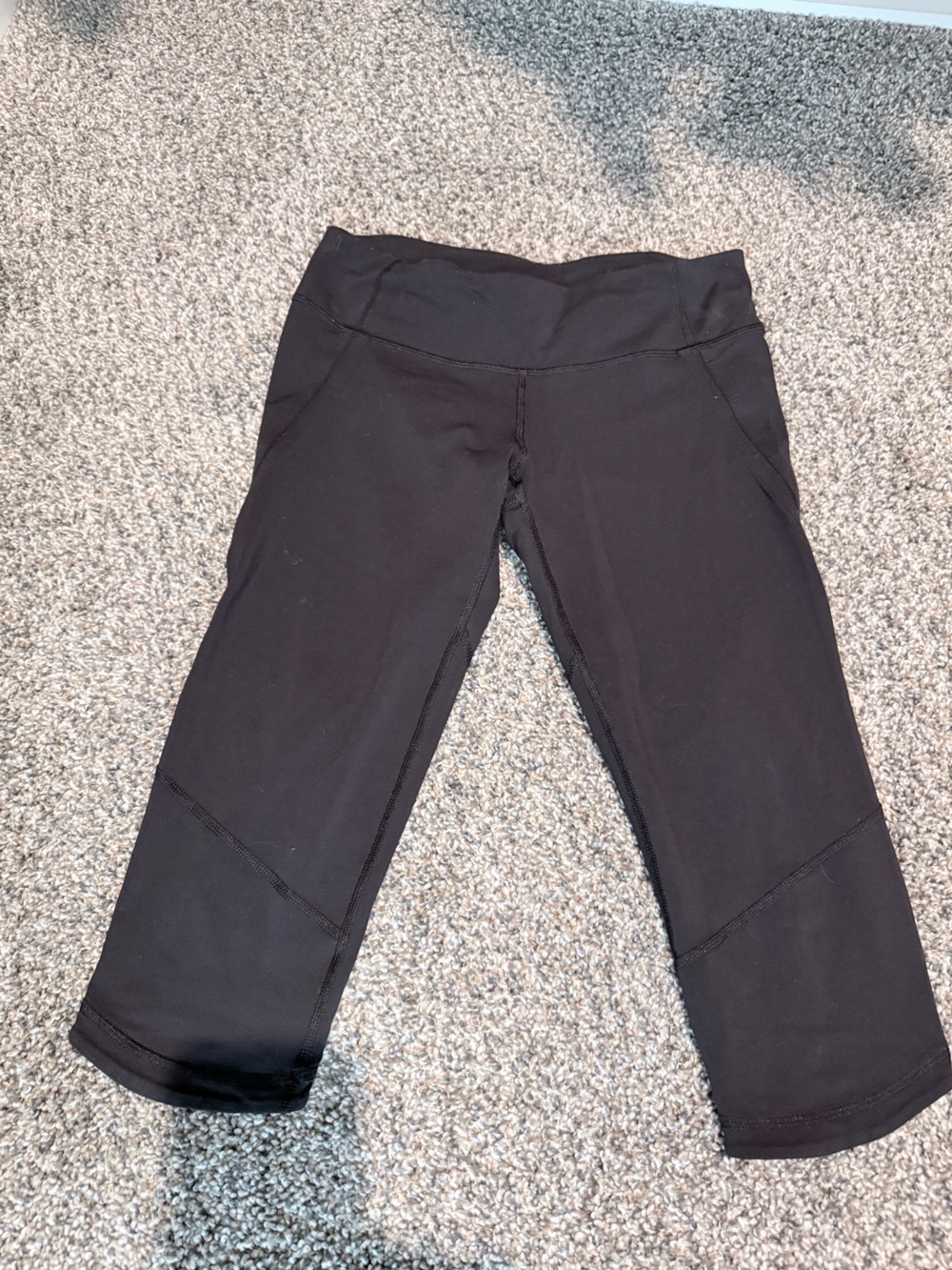 lululemon athletica Black Athletic Capri Shorts